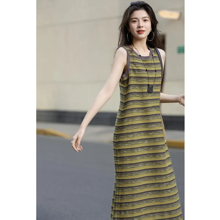Dme Sleeveless Dresses Women's Army Green-4