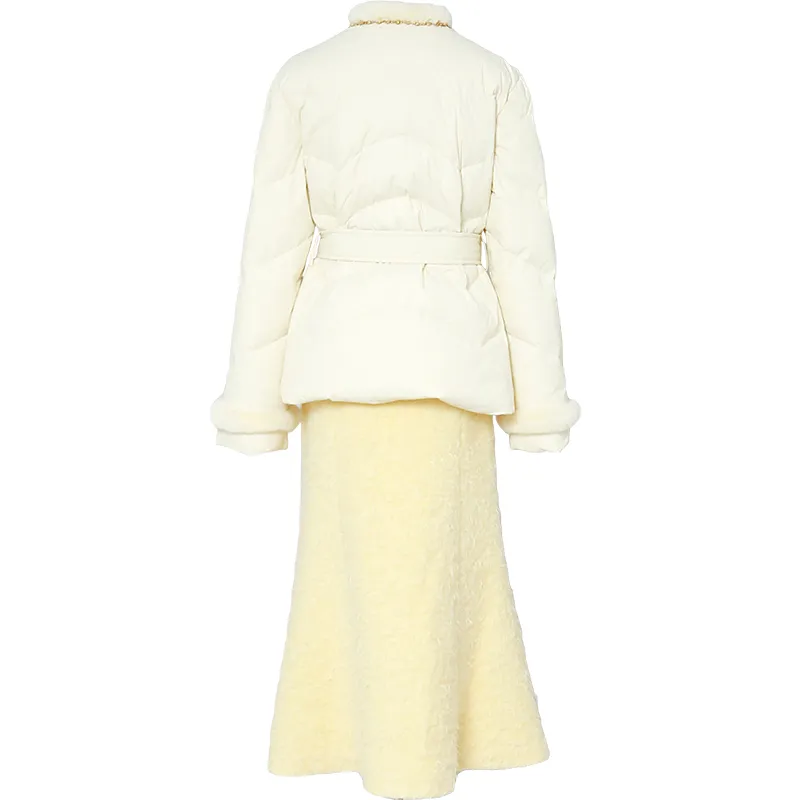 Duffy Fashion Skirt Set Women's Custard-1