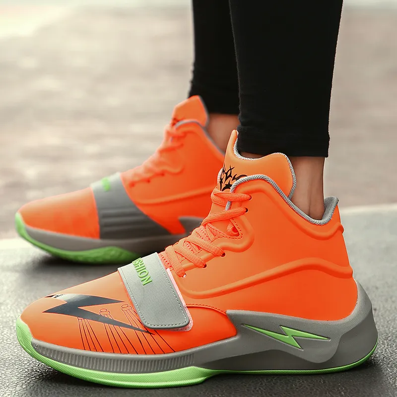 GQWE Cushioned Slip-Resistant Mid-Top Basketball Shoes Unisex-3