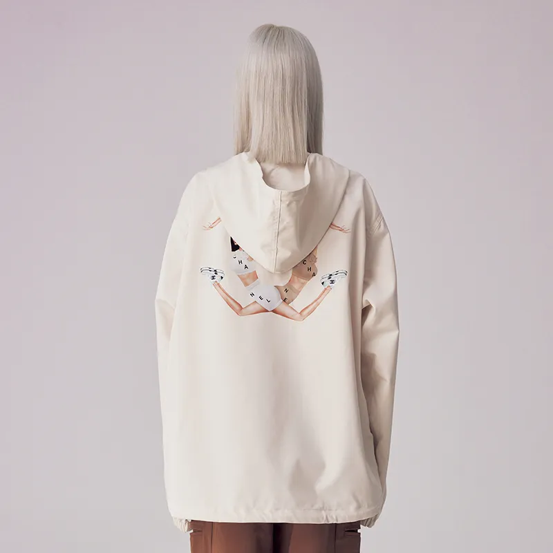 Ori Frederiqo Windbreaker Jacket Unisex White-2
