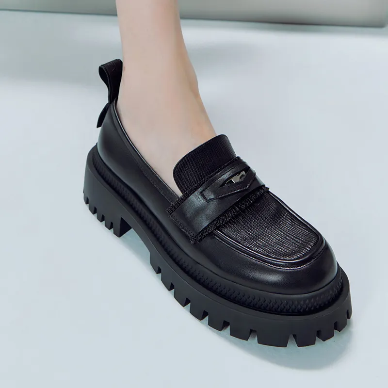 R'AZZURRO Loafers 6cm Women's Black-3