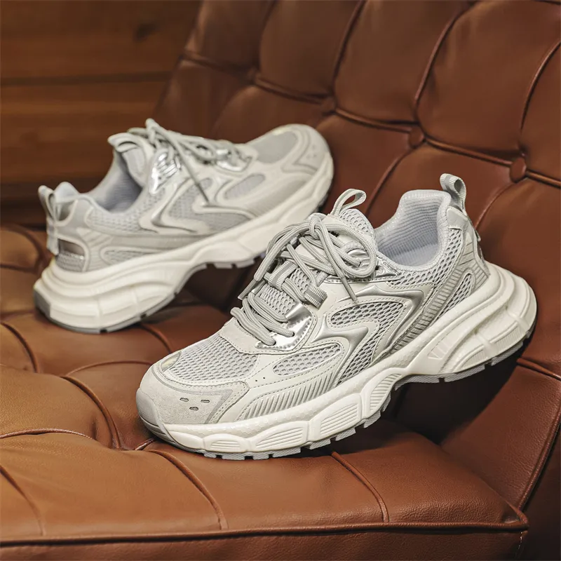 Yamid Cushioned Slip Resistant Breathable Low Top Chunky Sneakers Men's-3