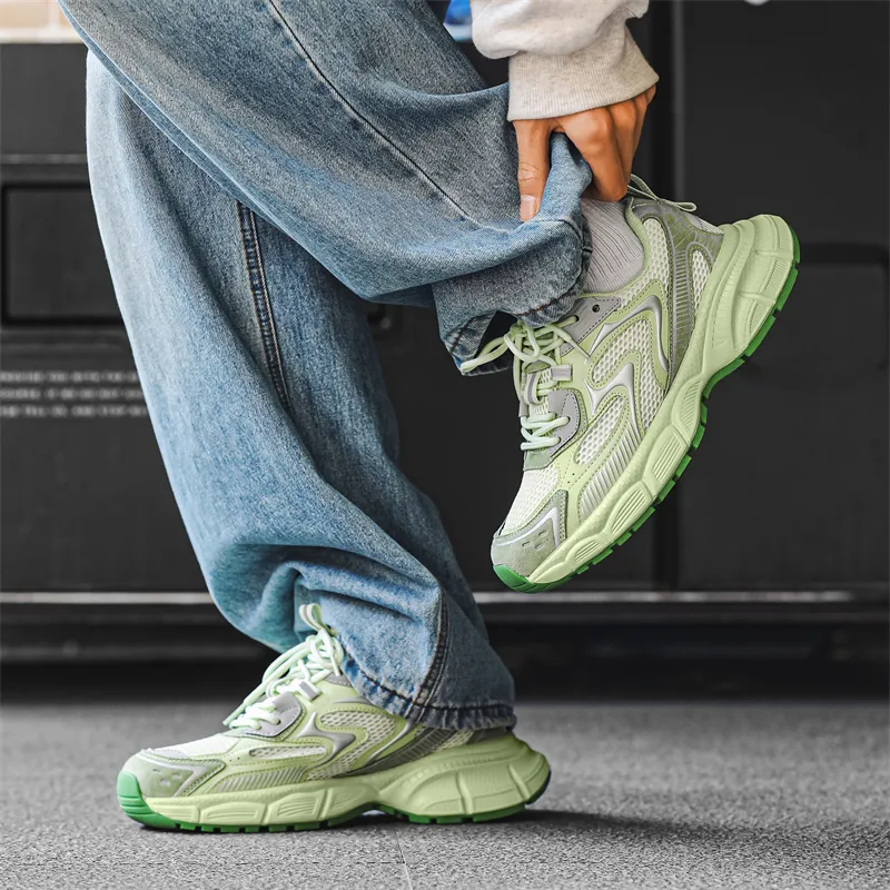 Yamid Cushioned Slip Resistant Breathable Low Top Chunky Sneakers Men's-8