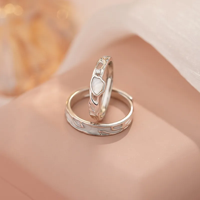 7℃ Sterling Silver Rings Unisex-3