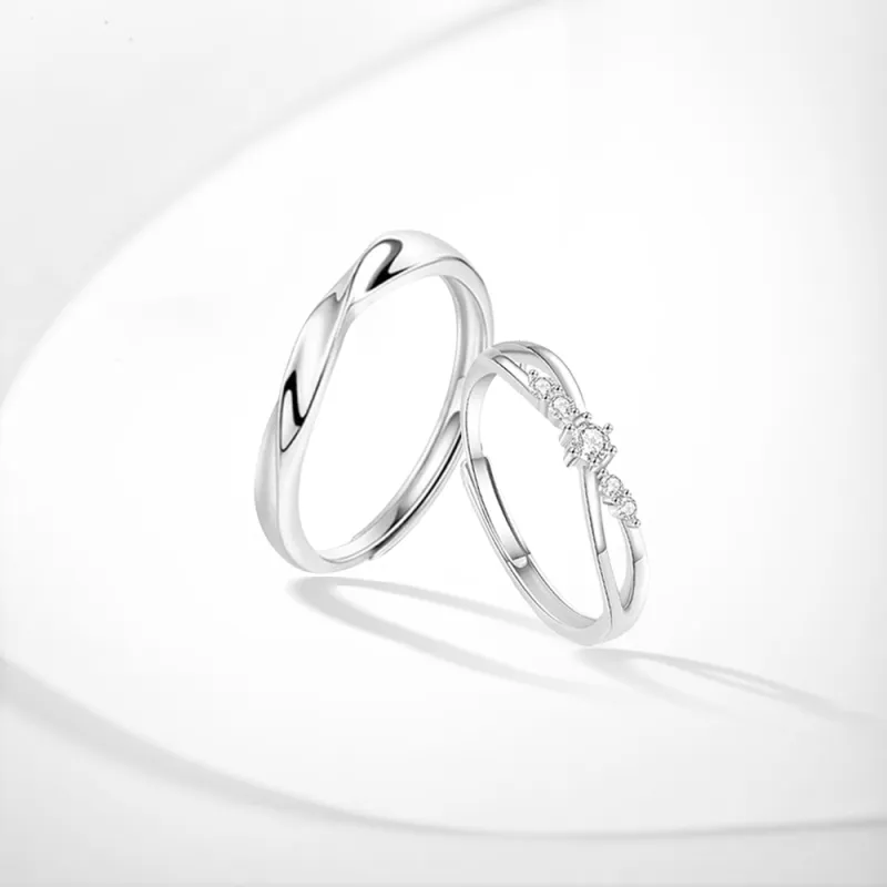 7℃ 999 Fine Silver Rings Unisex-1