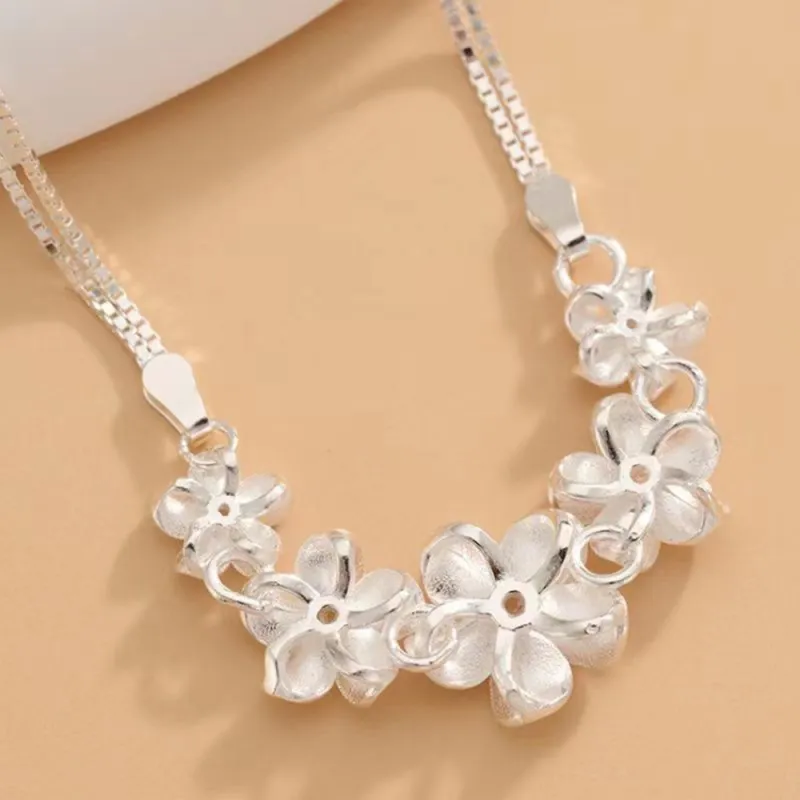 7℃ Sterling Silver 990 Bracelets Unisex-3