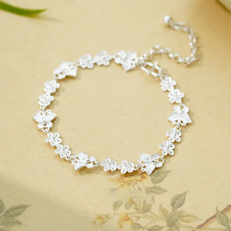 7℃ S990 Silver Pure Silver Bracelets Unisex-2