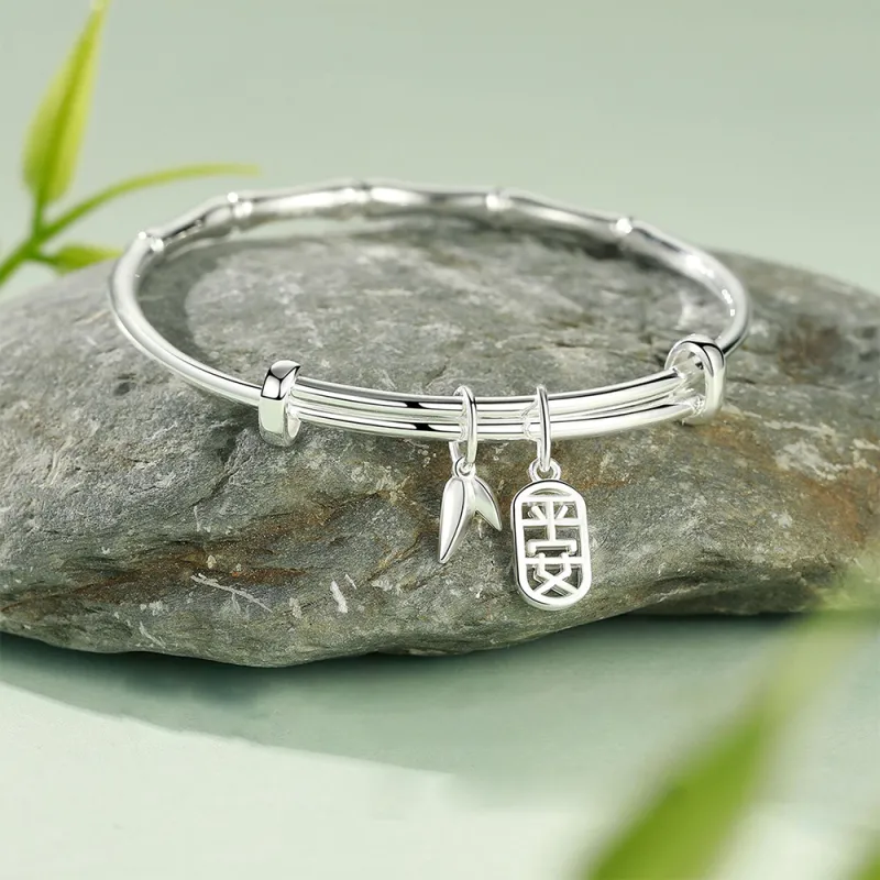 7℃ 999 Fine Silver Sterling Silver Bracelets Unisex-2