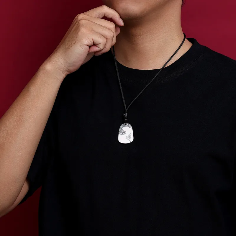 7℃ 999 Fine Silver Sterling Silver Necklaces Unisex-1