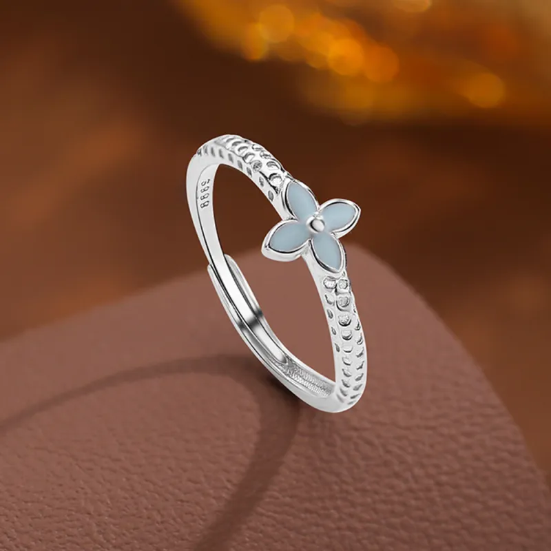 7℃ 999 Fine Silver Rings Unisex-4