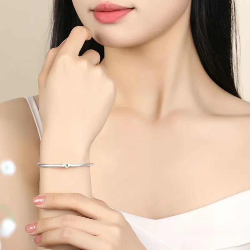 7℃ 999 Fine Silver Bangles Unisex-1