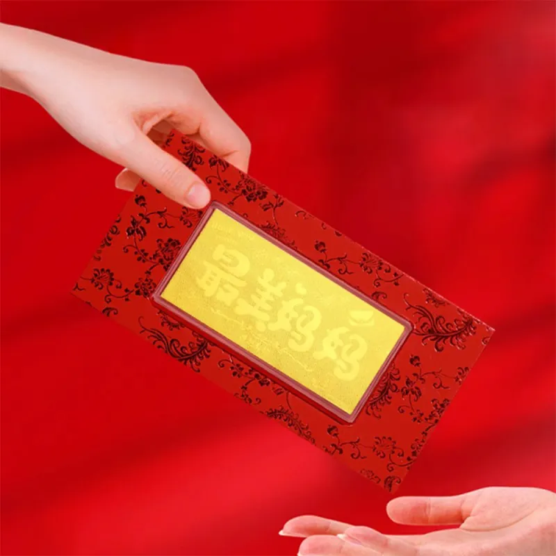 7℃ Red Envelope Gold Medallion Pendants Unisex-1