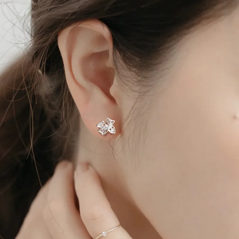 7℃ Sterling Silver Earrings Unisex-2