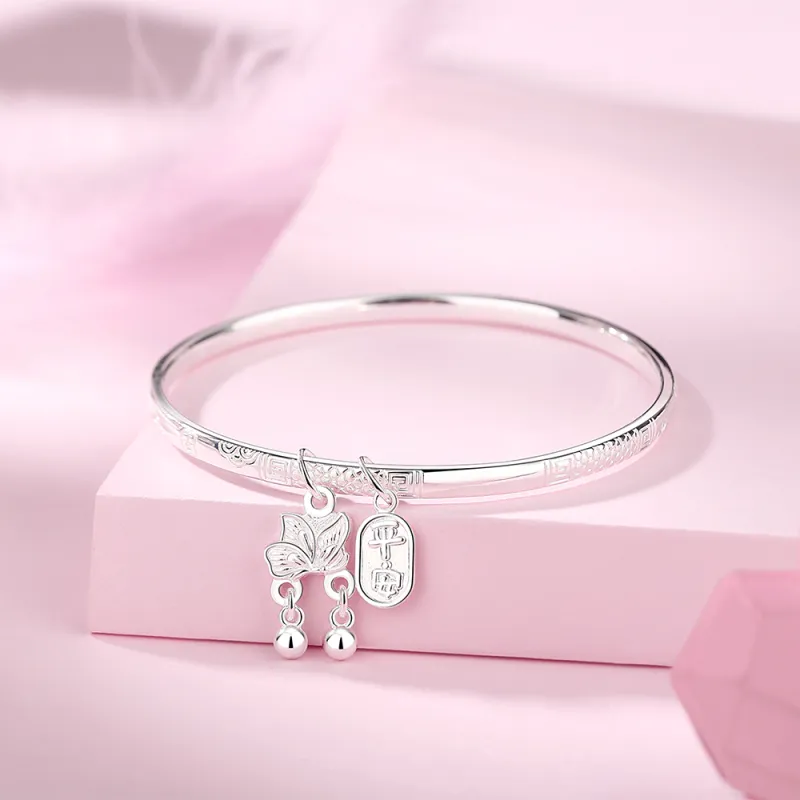 7℃ 999 Fine Silver Sterling Silver Bracelets Unisex-5