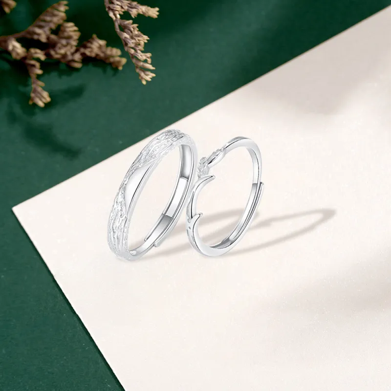 7℃ Sterling Silver Rings Unisex-3