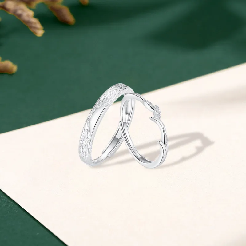 7℃ Sterling Silver Rings Unisex-4