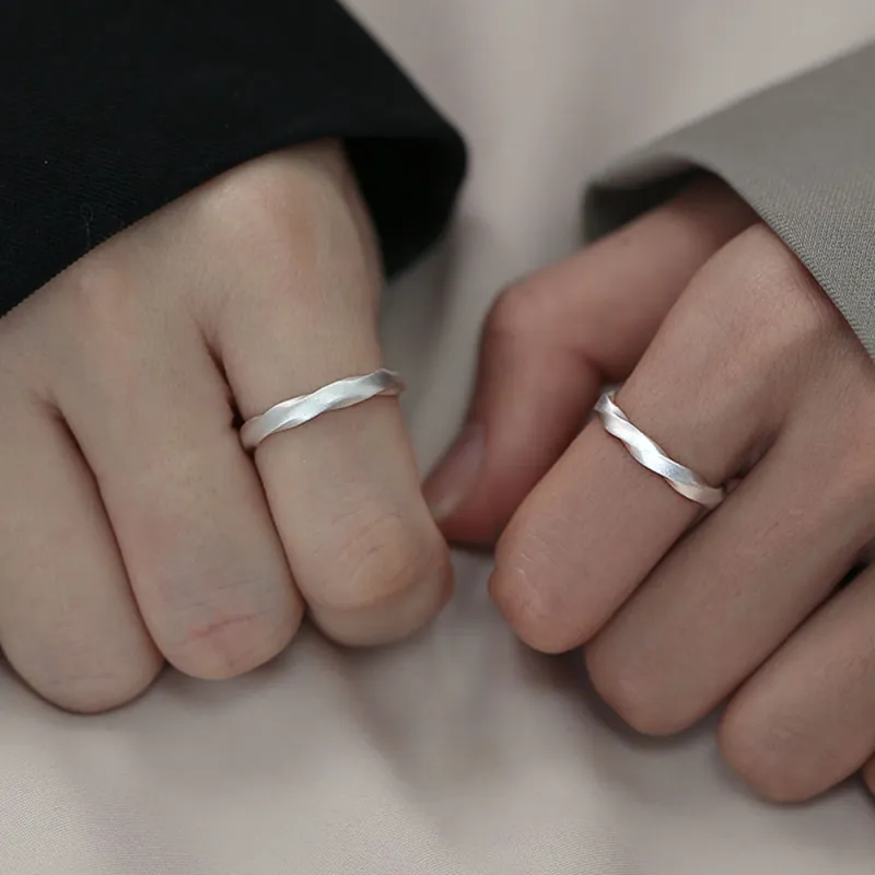 7℃ Sterling Silver Rings Unisex-5