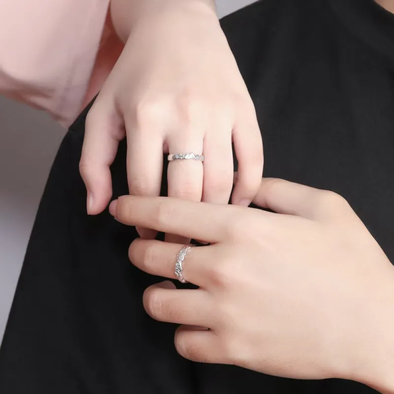 7℃ 999 Fine Silver Rings Unisex-1