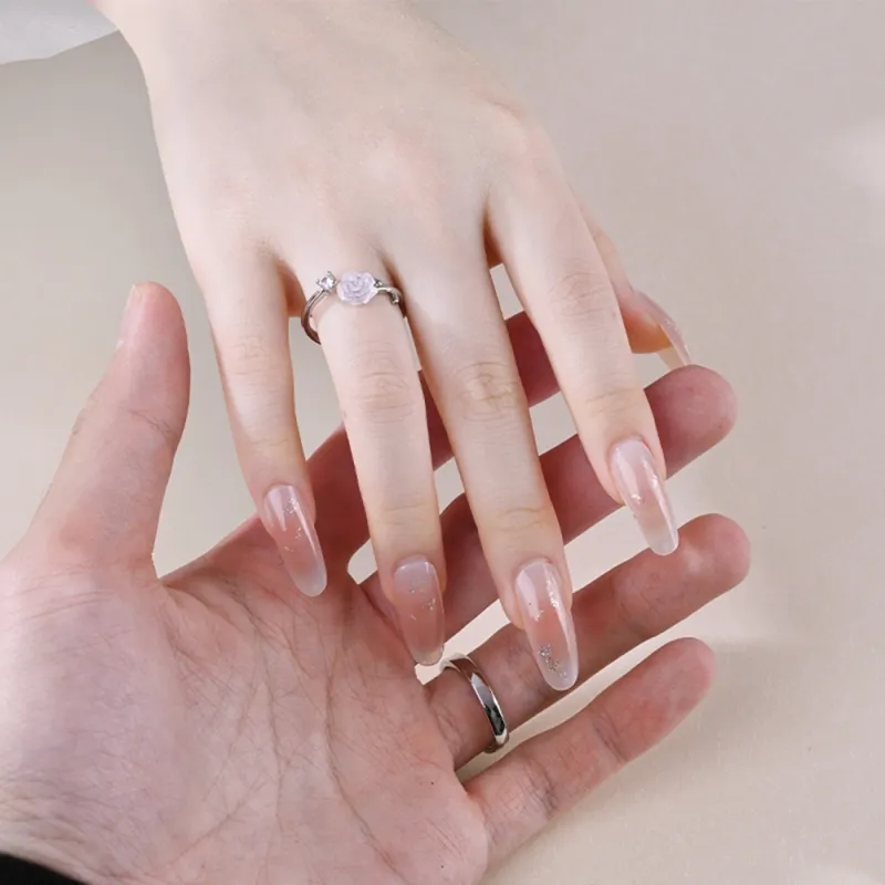 7℃ S999 Fine Silver Full Silver Ring Unisex-2