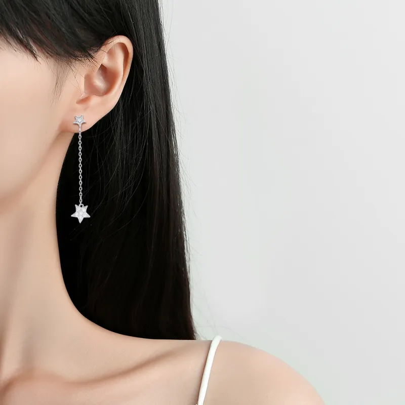 7℃ S925 Silver Drop Earrings Women's-1