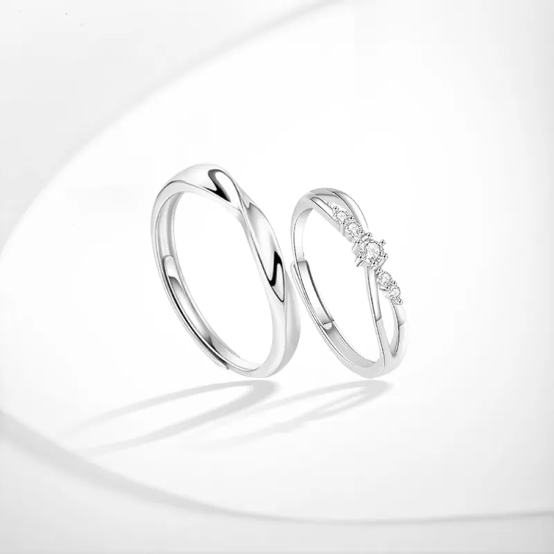 7℃ 999 Fine Silver Rings Unisex-2
