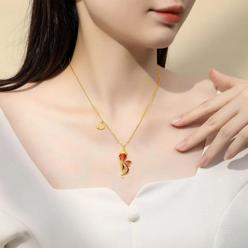 7℃ 999 Fine Silver Sterling Silver Necklaces Women's-2