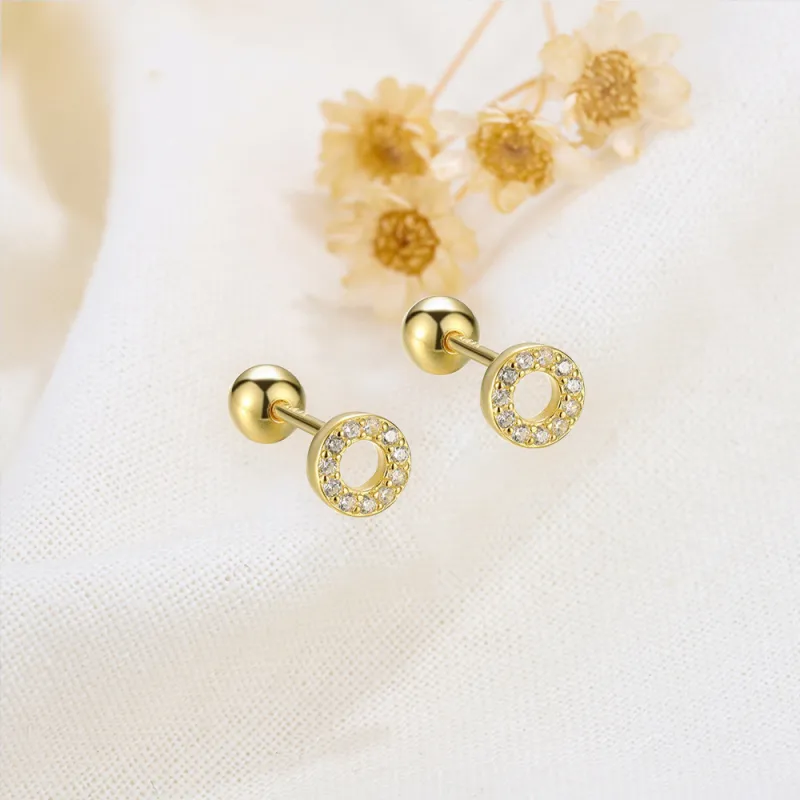 7℃ S925 Silver Stud Earrings Unisex-3