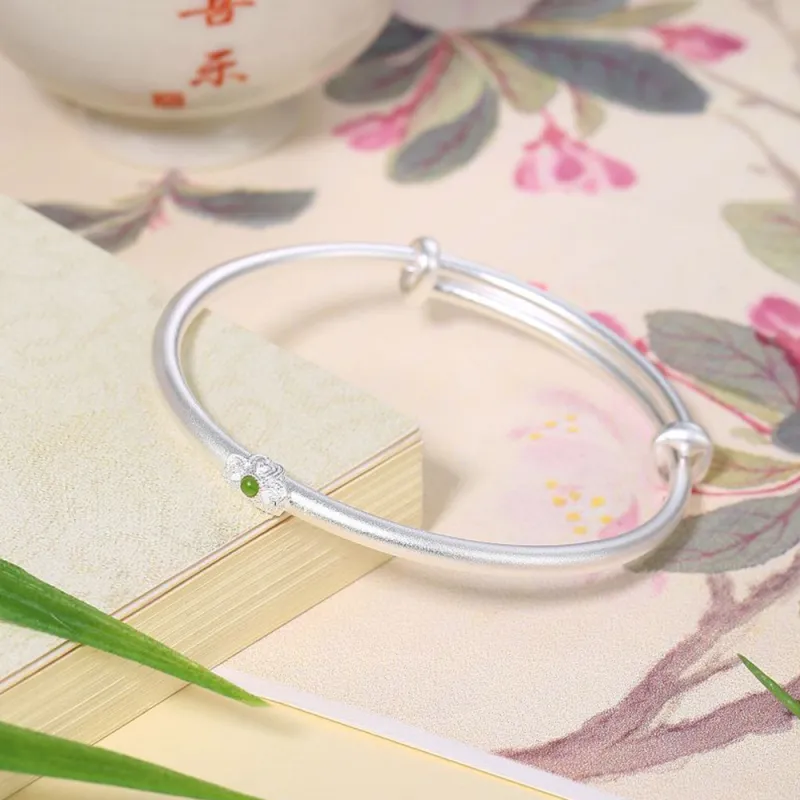 7℃ 999 Fine Silver Bangles Unisex-2