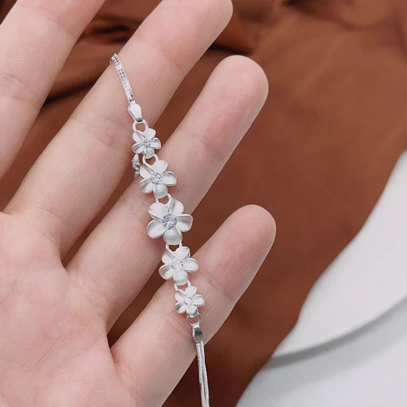 7℃ Sterling Silver 990 Bracelets Unisex-1