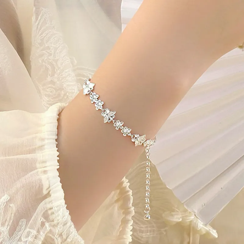 7℃ S990 Silver Pure Silver Bracelets Unisex-4