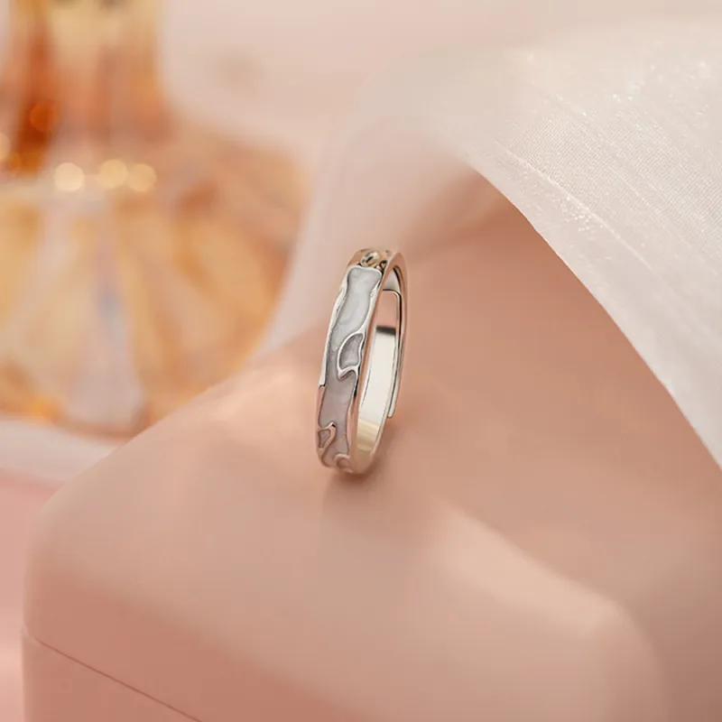7℃ Sterling Silver Rings Unisex-4