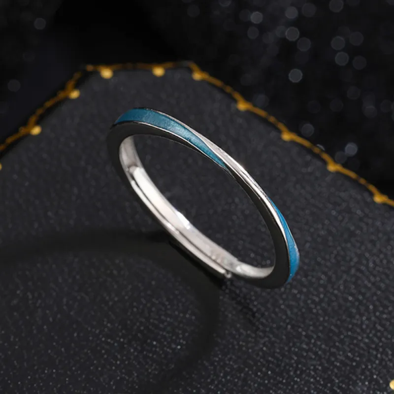 7℃ 999 Fine Silver Rings Unisex-4