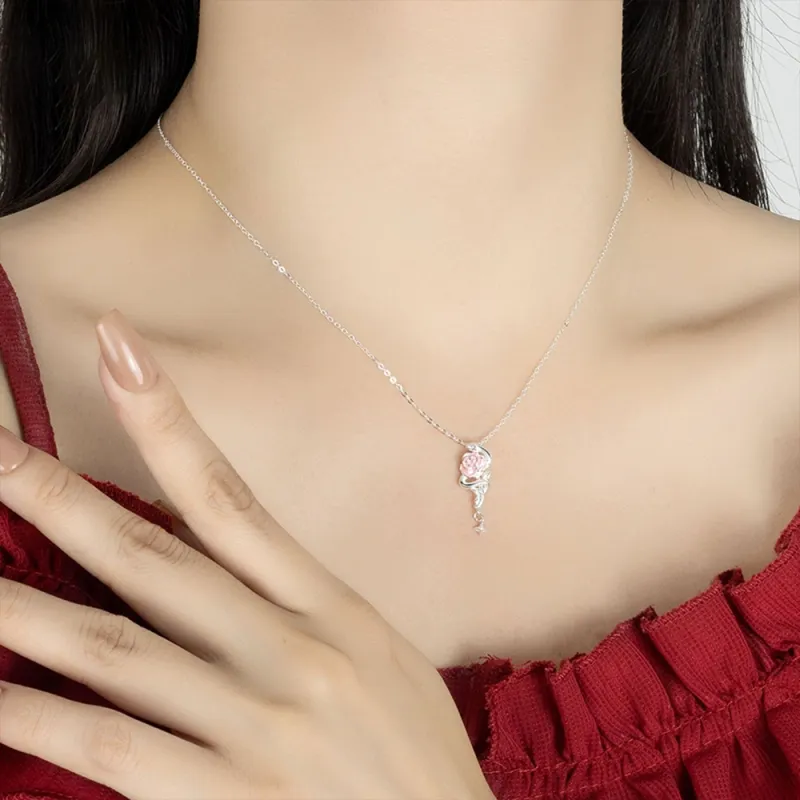 7℃ Sterling Silver 990 Pendant Necklaces Unisex-1