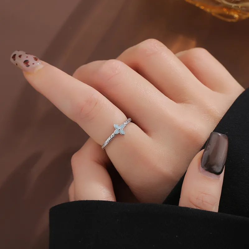 7℃ 999 Fine Silver Rings Unisex-1