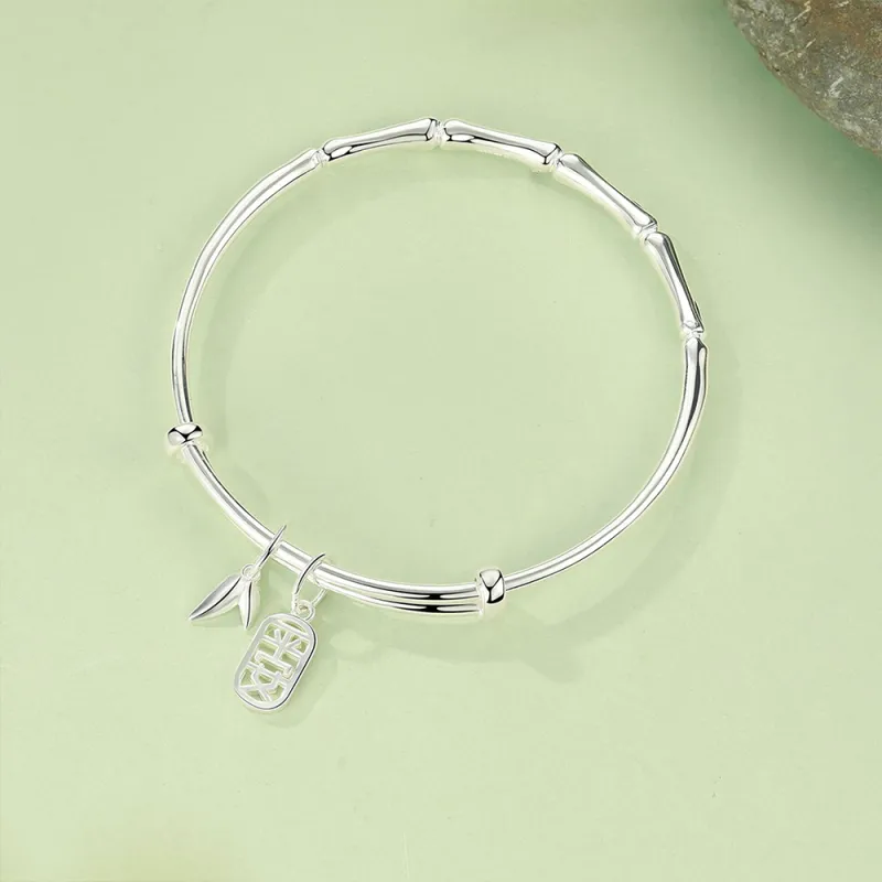 7℃ 999 Fine Silver Sterling Silver Bracelets Unisex-4
