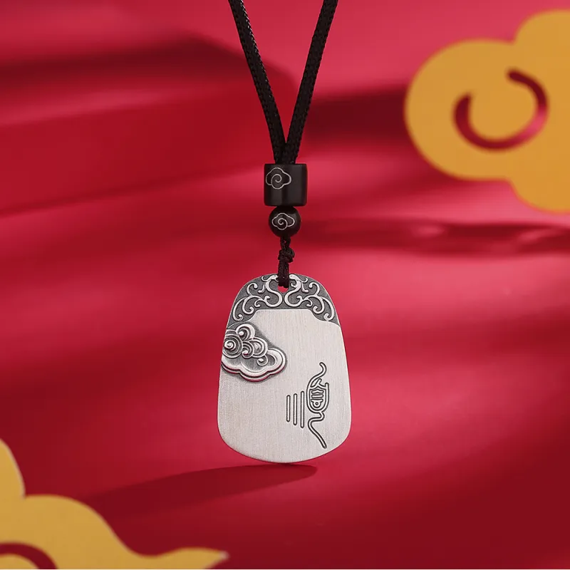 7℃ 999 Fine Silver Sterling Silver Necklaces Unisex-5