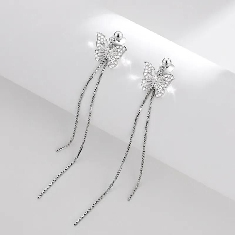 7℃ S925 Silver Drop Earrings Women's-2