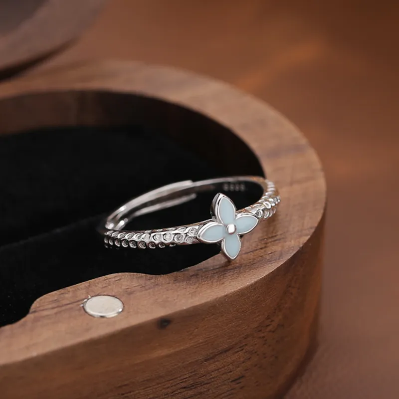 7℃ 999 Fine Silver Rings Unisex-3