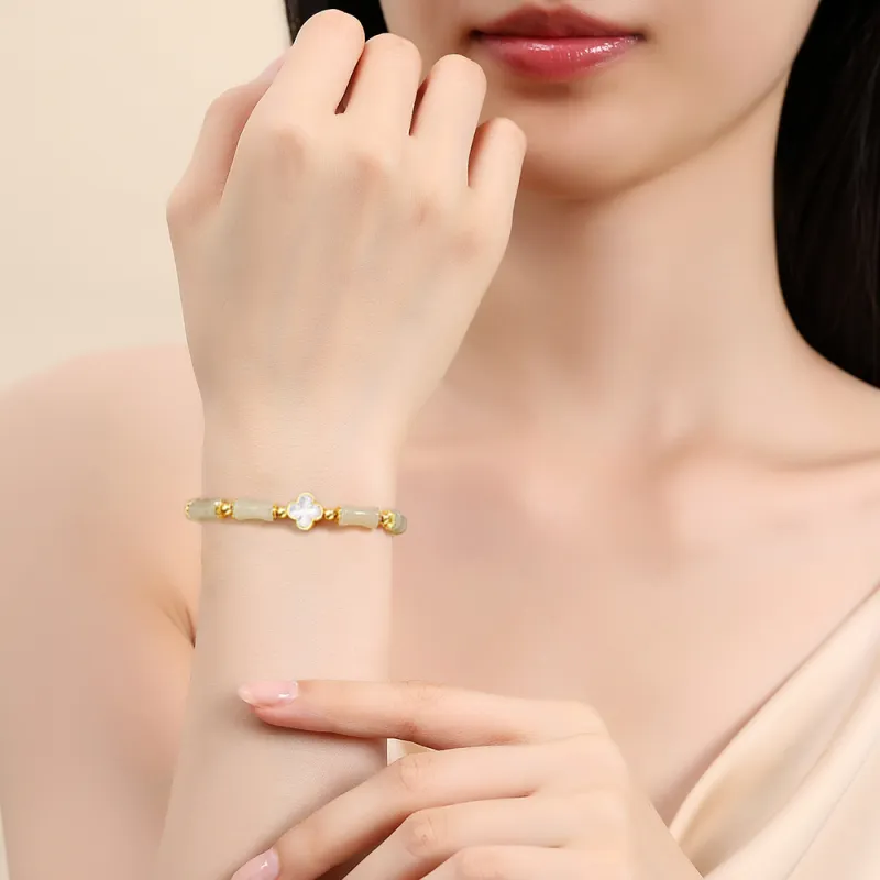 7℃ Hetian Jade Pale Greenish White Jade Unisex-1