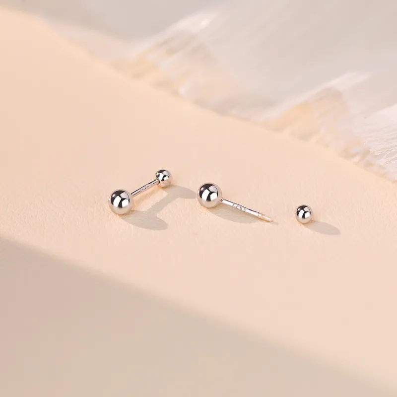7℃ Sterling Silver Earrings Unisex-7