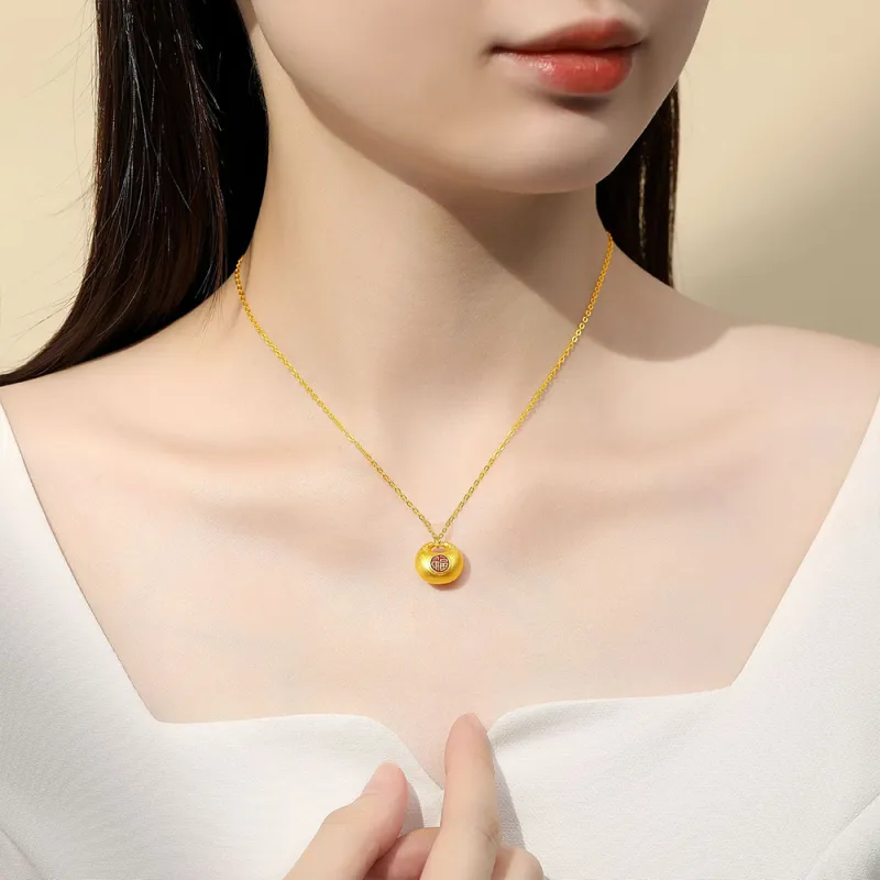 7℃ S999 Fine Silver Sterling Silver Necklaces Unisex-1