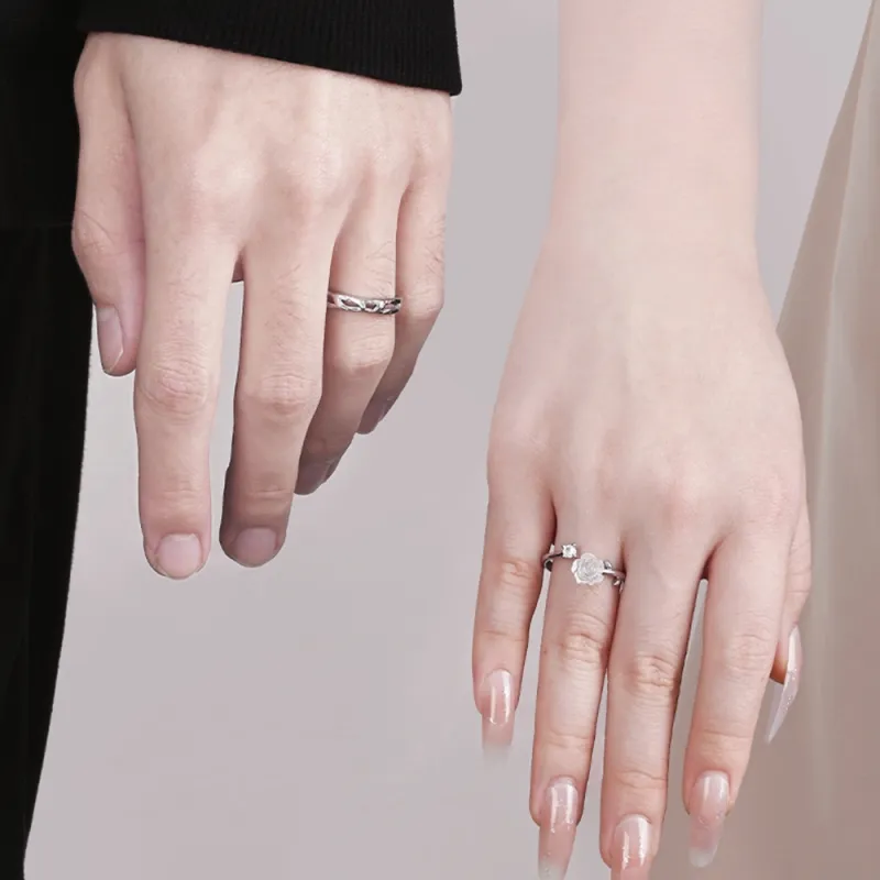 7℃ S999 Fine Silver Full Silver Ring Unisex-1