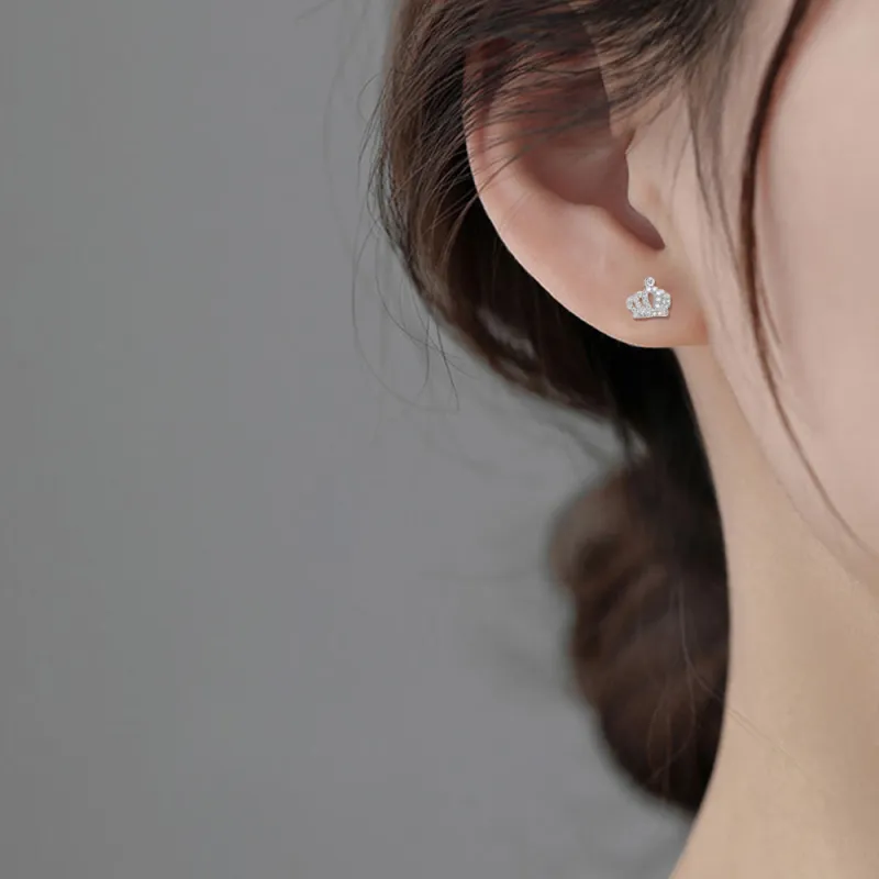 7℃ S925 Silver Stud Earrings Unisex-1