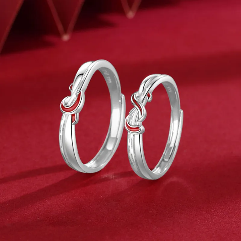 7℃ 999 Fine Silver Rings Unisex-4