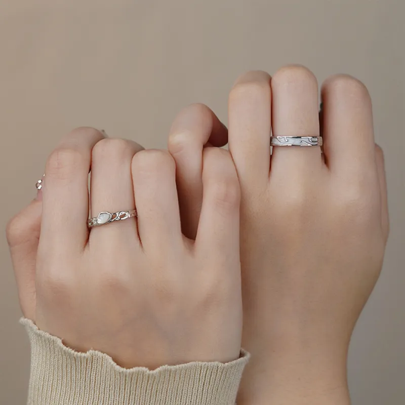 7℃ Sterling Silver Rings Unisex-2