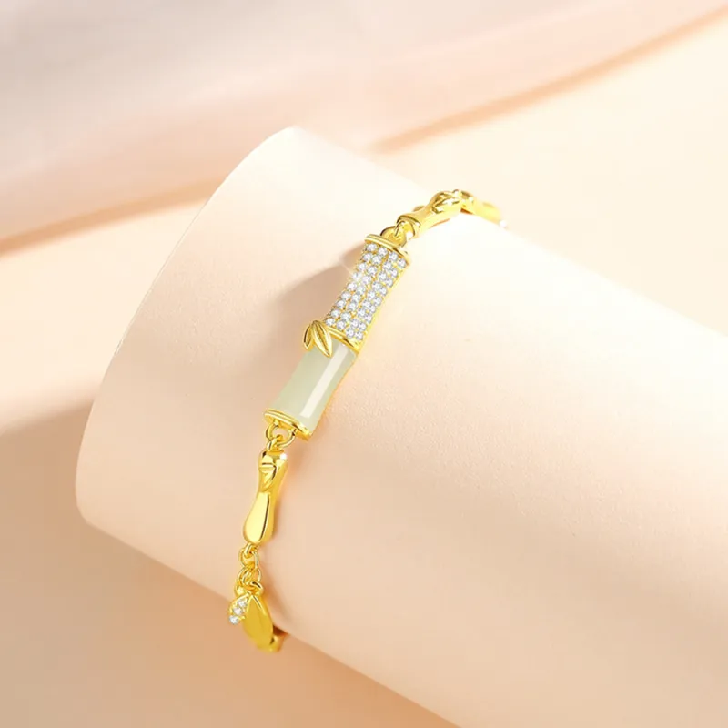 7℃ Hetian Jade Bracelets Pale Greenish-White Jade Unisex-3