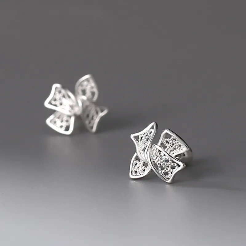 7℃ Sterling Silver Earrings Unisex-3