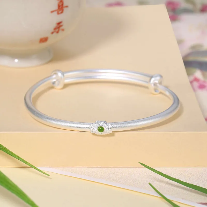 7℃ 999 Fine Silver Bangles Unisex-4
