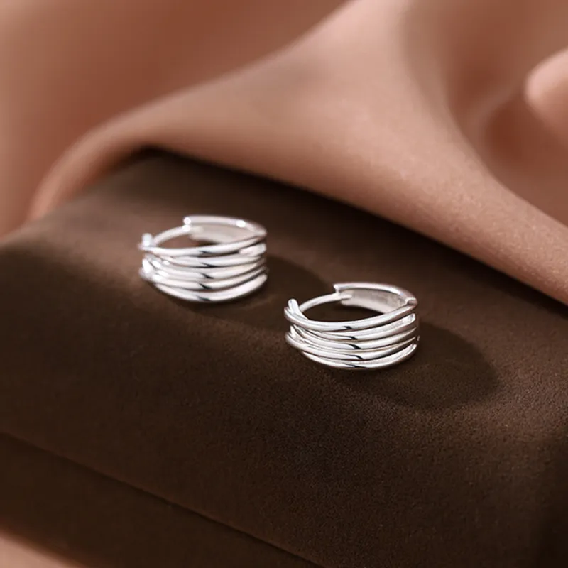 7℃ S925 Silver Stud Earrings Unisex-3