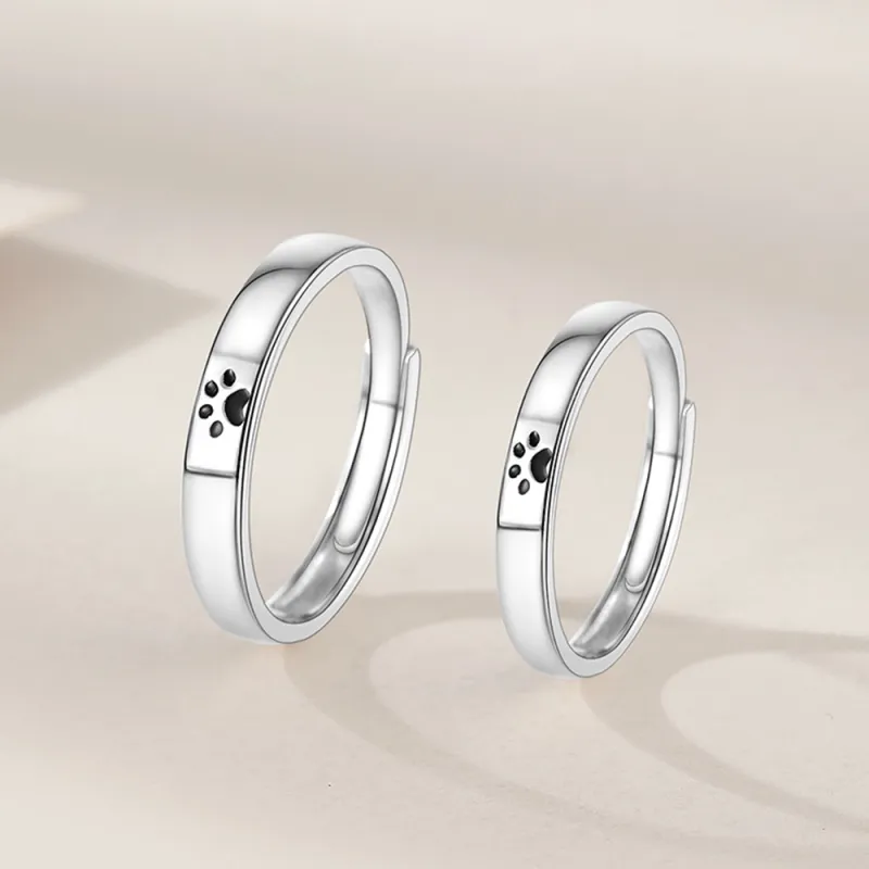 7℃ 999 Fine Silver Sterling Silver Rings Unisex-4